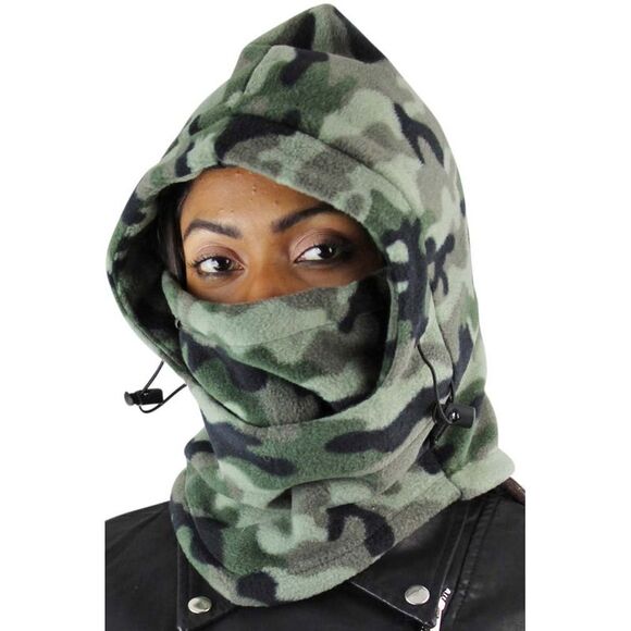 Snood Hat Ski Mask With Drawstring - Picture 6 of 6